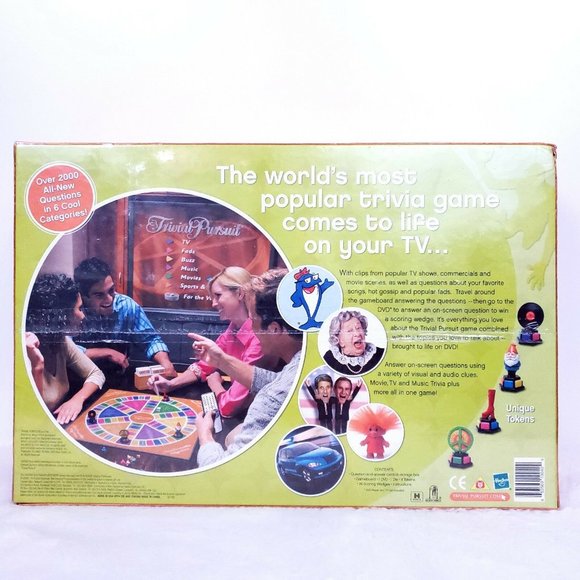 Trivial Pursuit DVD Pop Culture 2 Game TV Music Mo - NEW - Picture 4 of 6